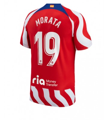 Atletico Madrid Alvaro Morata #19 Hjemmedrakt 2022-23 Kortermet